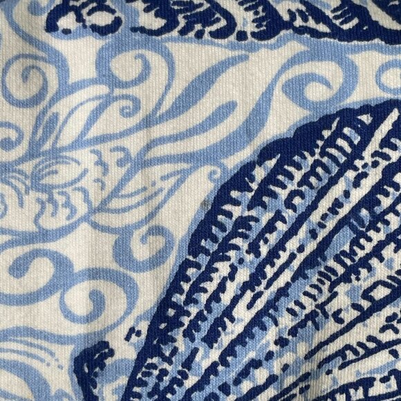 Lilly Pulitzer #28640 Women's Blue White UPF 50+ Captain Shell Pullover Large - Picture 13 of 15